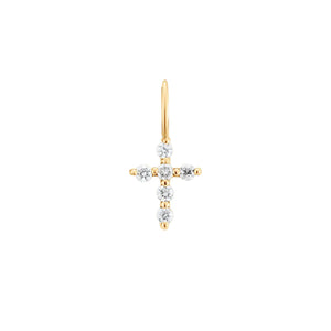 GRACE  |  Diamond Cross Charm YG