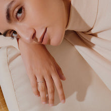 Load image into Gallery viewer, FROST  |  Curved Diamond Ring