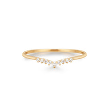 Load image into Gallery viewer, FROST  |  Curved Diamond Ring