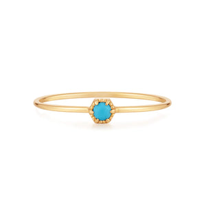 AMINA  |  Turquoise Solitaire Ring