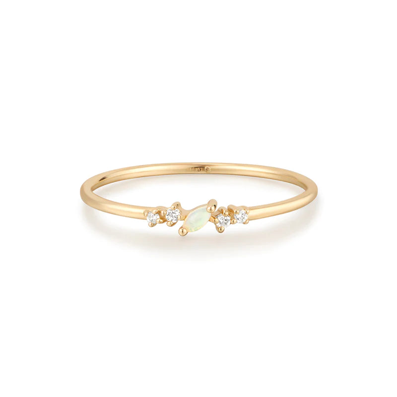 ZEPHYR | Opal and Lab-Grown Diamond Ring