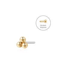 Load image into Gallery viewer, ARIA | Trio Dots Single Piercing Top Earring 3.2mm