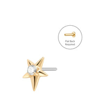 Load image into Gallery viewer, STARLING | Starburst LGD Piercing Top Earring