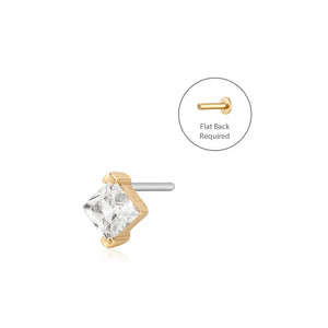 ANDI | Starburst White Sapphire Piercing Top Earring