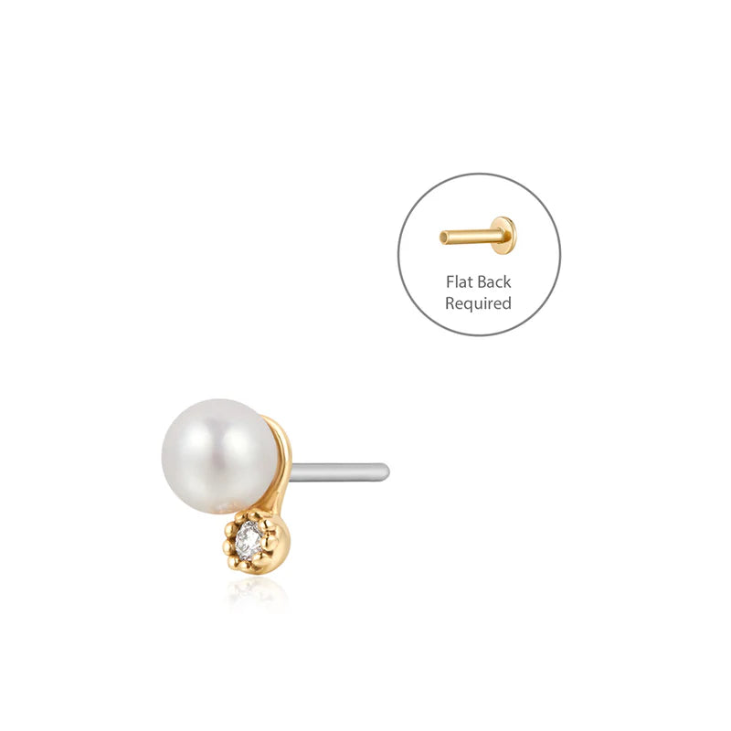 NORAH | Pearl Piercing Top Earring