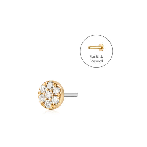 HARLEE | Pave Lab Grown Diamond Piercing Top Earring