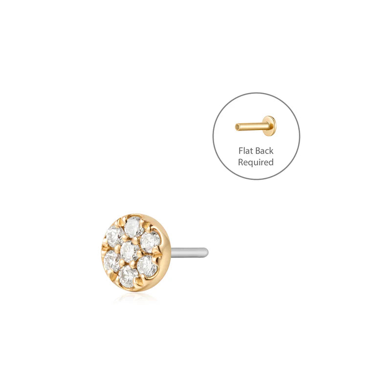 HARLEE | Pave Lab Grown Diamond Piercing Top Earring