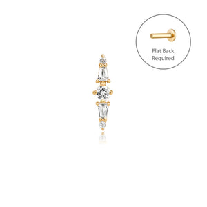 SAVANNAH | White Sapphire Piercing Top