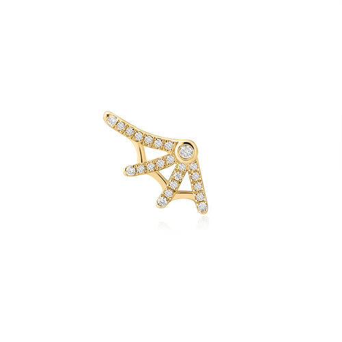 CHARITY | Lab Grown Diamond Web Threadless Top Piercing Earring