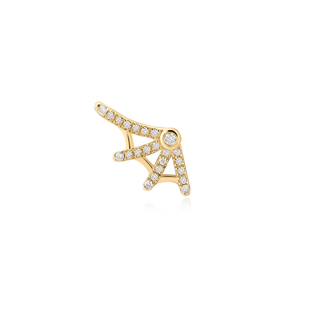 CHARITY | Lab Grown Diamond Web Threadless Top Piercing Earring