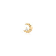 Load image into Gallery viewer, LIORA | Half Moon Lab Grown Diamond Threadless Top Piercing Earring
