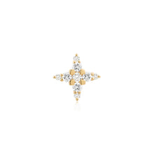 Load image into Gallery viewer, ODESSA | Lab Grown Diamond 4-Point Star Threadless Top Piercing Earring