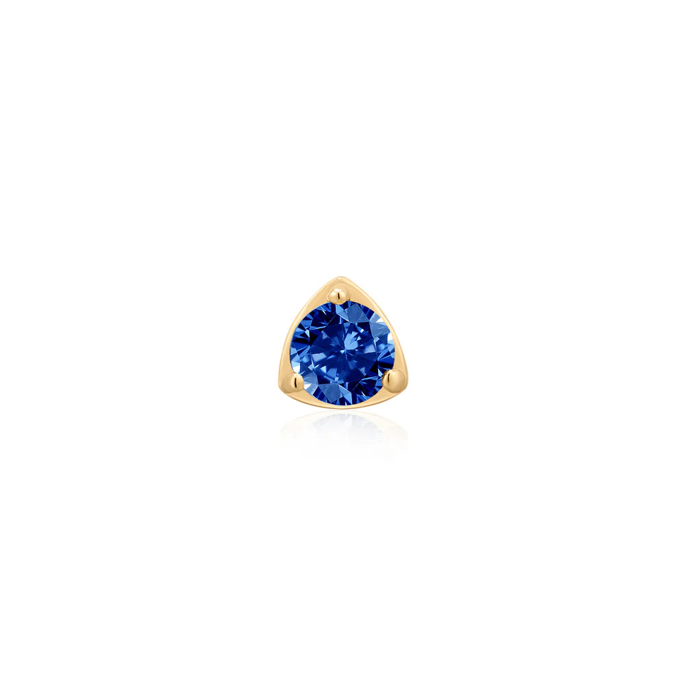 INDIGO | Lab Grown Sapphire Threadless Top Piercing