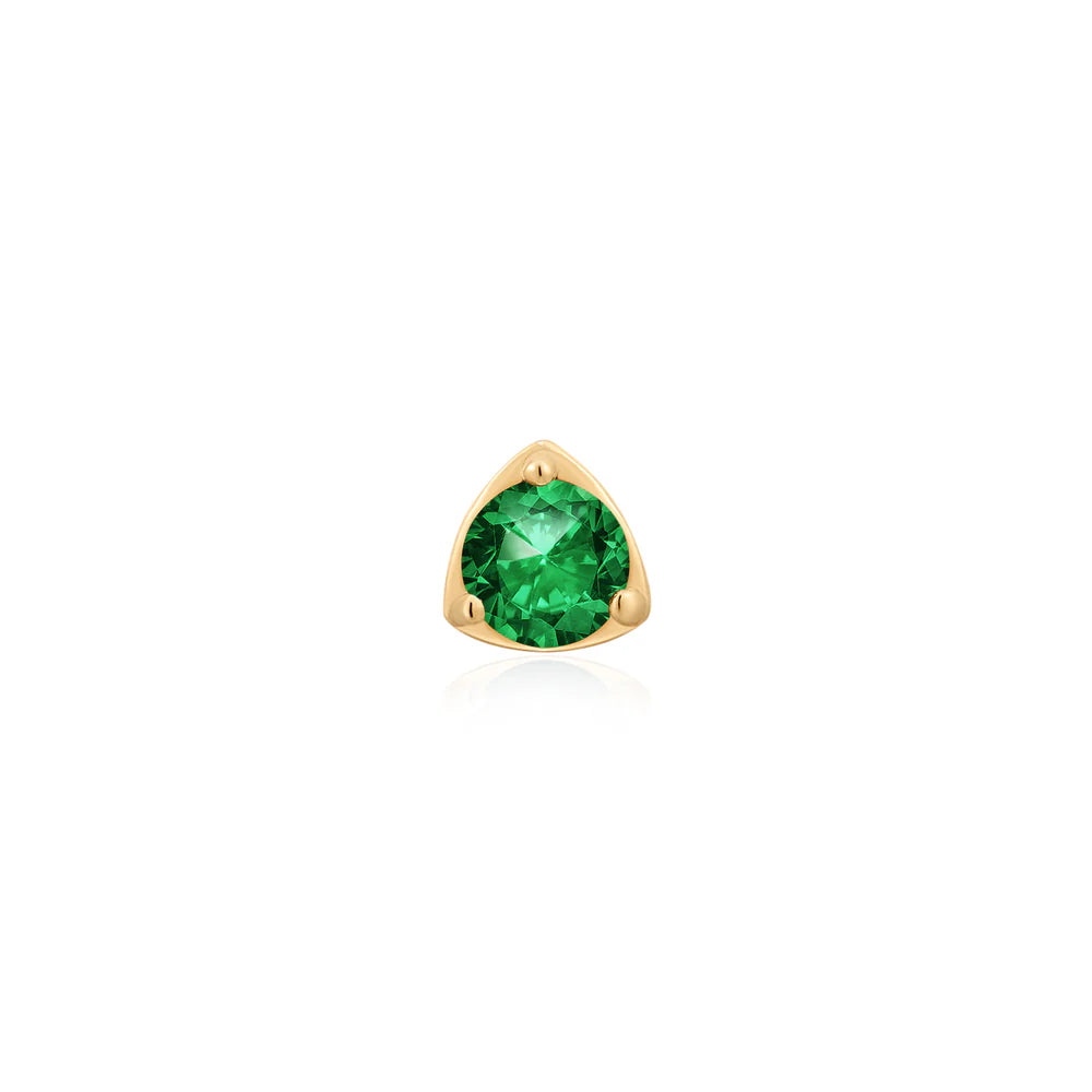 VERDE | Lab Grown Emerald Threadless Top Piercing