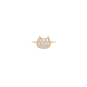 PURR | Lab Grown Diamond Cat For Keeps Charm with Double Bail  YG