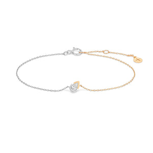 SANILIA | Two-Tone Bezel Pear LGD Bracelet