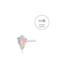 Load image into Gallery viewer, ZENA  |  Single Opal And Diamond Piercing Earring