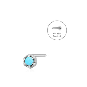 AMINA  |  Turquoise Solitaire Single Piercing Earring