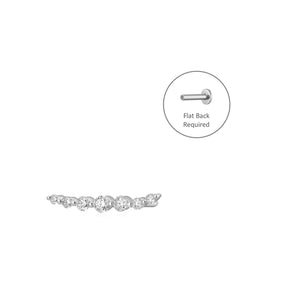 MONICA  |  Diamond Bar Piercing Earring