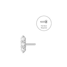 Load image into Gallery viewer, AGNES  |  Triple Diamond Single Piercing Earring