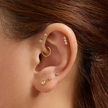 Load image into Gallery viewer, KYNSLEE | Triple Pearl Piercing Top Earring