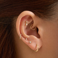 Load image into Gallery viewer, KAITLYN | Opal and Lab Grown Diamond Piercing Top Earring