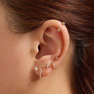 MABEL | Pearl 4-Points Piercing Top Earring