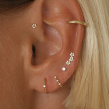 Load image into Gallery viewer, Brody triple micro flower piercing