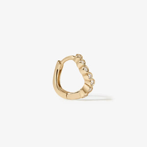 Alfred Diamond Mini Hoop Piercing Earring