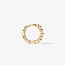 Load image into Gallery viewer, Alfred Diamond Mini Hoop Piercing Earring
