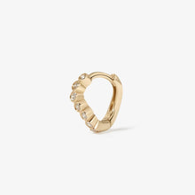 Load image into Gallery viewer, Alfred Diamond Mini Hoop Piercing Earring