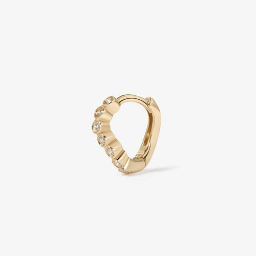 Alfred Diamond Mini Hoop Piercing Earring