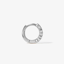 Load image into Gallery viewer, Alfred Diamond Mini Hoop Piercing Earring