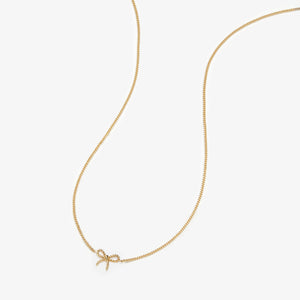 Atticus Micro Bow Necklace