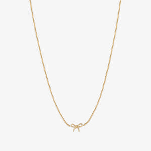 Atticus Micro Bow Necklace