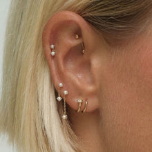 Load image into Gallery viewer, August drop pearl piercing