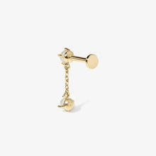 Load image into Gallery viewer, August drop pearl piercing