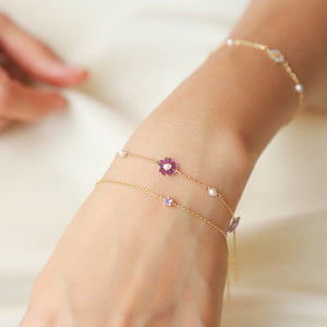 Phoebe Flower and Pearl Bracelet