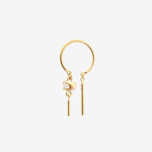 Diamond Baby Chime Earring Yellow Gold