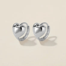 Load image into Gallery viewer, Bae Heart Midi Huggie Earrings
