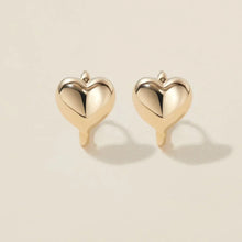 Load image into Gallery viewer, Boo heart mini huggie earrings