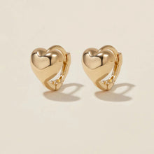 Load image into Gallery viewer, Boo heart mini huggie earrings