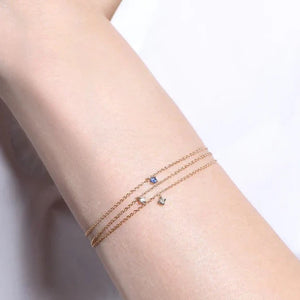 BRACELET BLUE SOLITAIRE