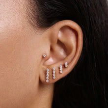 Load image into Gallery viewer, Branson diamond piercing 4 diamonds