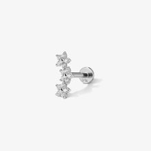 Load image into Gallery viewer, Brody triple micro flower piercing