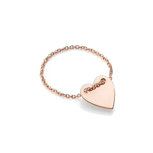 Burato Heart Pink Gold Ring
