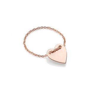 Burato Heart Pink Gold Ring