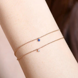 BRACELET BLUE SOLITAIRE