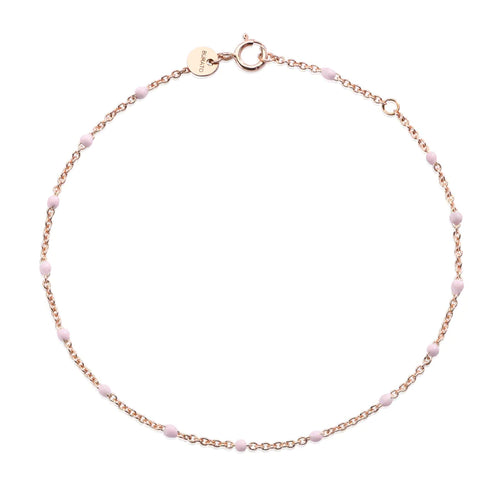 BRACELET PINK GOLD ROSE DOTS