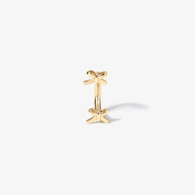 Load image into Gallery viewer, Chamberlain Micro Bow U Hoop Piercing Earring